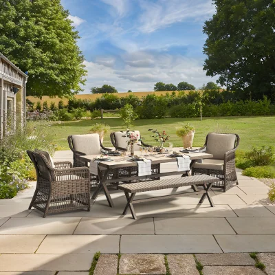 The Range Virginia Dining Set - Brown