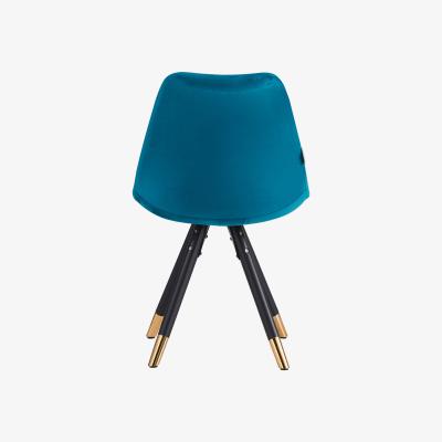 The Range Sofia Blaze LUX Dining Set with a Table and Chairs Set of 4 - Blue