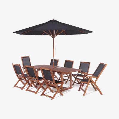 The Range Rowlinson Bali Eight Seater Hardwood Dining Set - Brown
