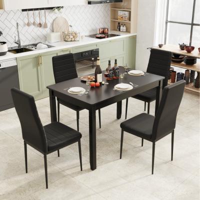 The Range 5-Piece Space-Saving Kitchen Furniture Set - Black