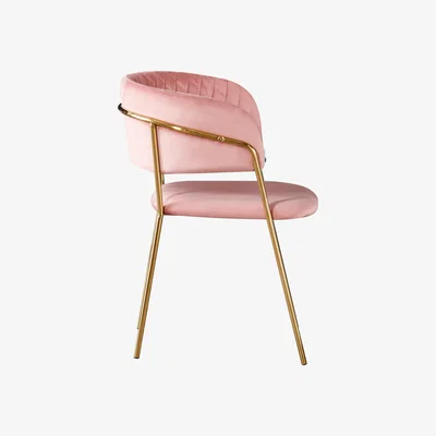 The Range Atarah Duke LUX Dining Set a Table and Chairs Set of 4 - Pink
