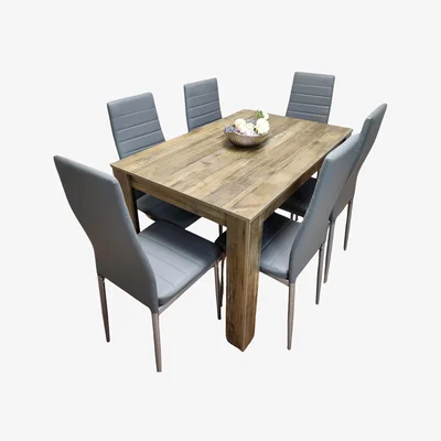 The Range Ruby Dining Set of 6 - Grey