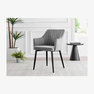 The Range Adley White High Gloss Storage Dining Table and 4 Calla Black Leg Chairs - Grey