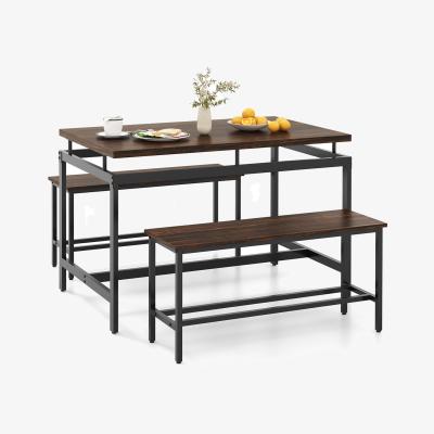 The Range 3 PCS Dining Room Furniture Set - Brown