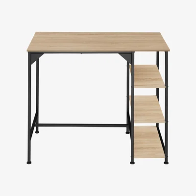 The Range Kitchen Table Cannock - Industrial Wood Light, Oak Sonoma