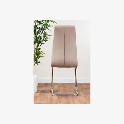 The Range Giovani Round Grey Large 120cm Table  6 Murano Chairs Set - Yellow