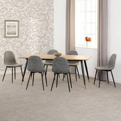 The Range Hamilton and Athens Large Dining Set  - Grey
