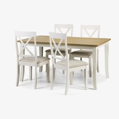 The Range Davenport Rectangular Dining Table and 4 Chair Set