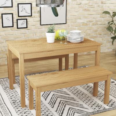 The Range Abbot Table And Bench Set