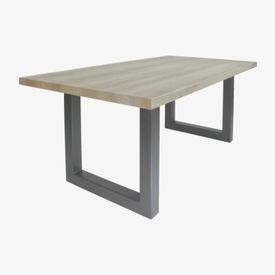The Range Burton Dining Set - Light Brown / Blue