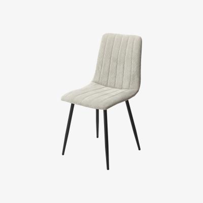 The Range Aspen Dining Set with Grey Oak Effect Table and 2 Straight Stitch Chairs  - Light Grey