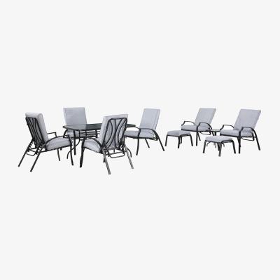 The Range Riviera Dining Set - Grey and Black