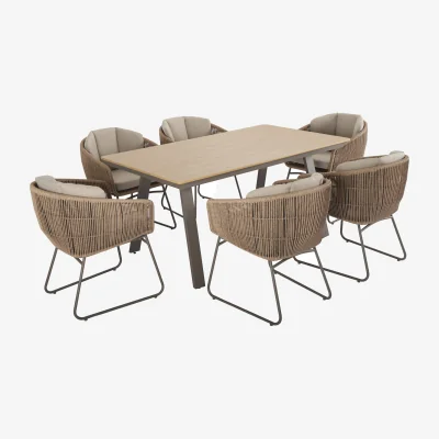 The Range Manhattan Dining Set - Beige