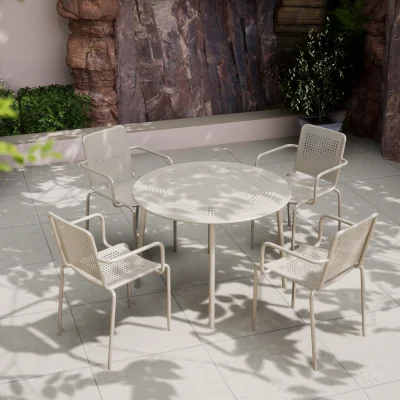 The Range Porto 4 Seater Dining Set in Cashmere