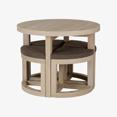 The Range Cambourne Stowaway Dining Set - Sonoma Oak