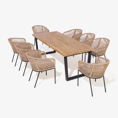 The Range Rowlinson Oslo 8 Seat Dining Set - Brown