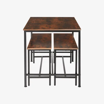 The Range Kitchen Table Set Bolton - Industrial Dark