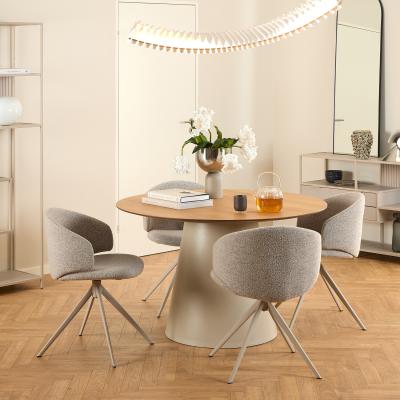The Range Soli Dining Table and Ella Chair Set - Oak