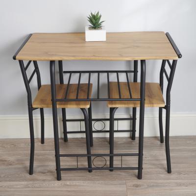 The Range Live Edge Compact Dining Set - Oak