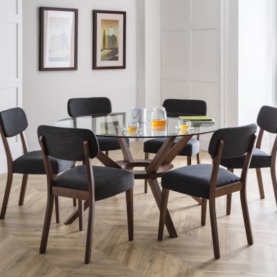 The Range Chelsea 140cm Table and Farringdon Chairs Set - Grey