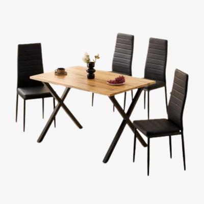 The Range Kosy Koala Dining set of 4 Dining Chairs and Table - black