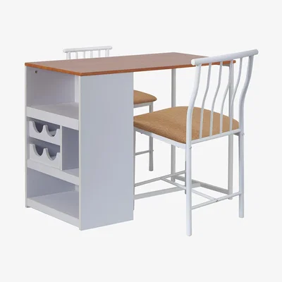 The Range Compact Bistro Dining Set - White
