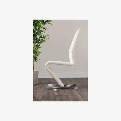 The Range Novara White High Gloss Dining Table  4 Willow Chairs - White