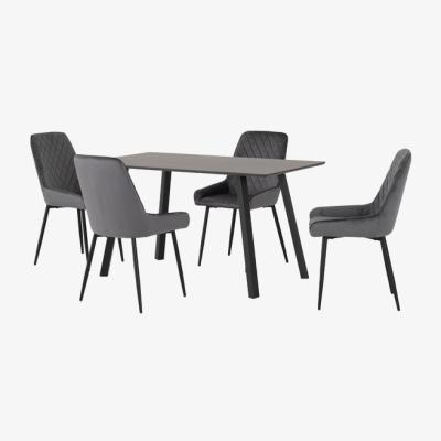 The Range Berlin Dining Set with Avery Chairs - Emerald Green