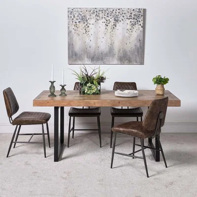 Woods Furniture Adelaide 180cm Dining Table and 4 Digby Dining Chairs - Brown