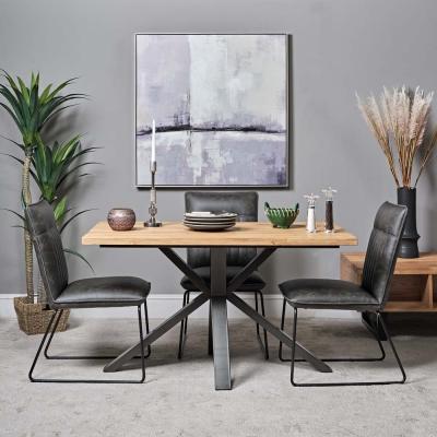Woods Furniture Industrial Dining Table - 135cm