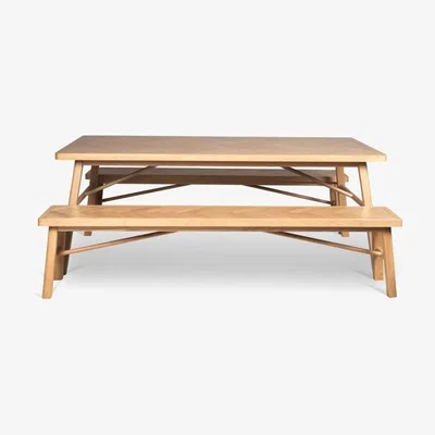 Woods Furniture Nordic Dining Table 200cm Nordic Bench