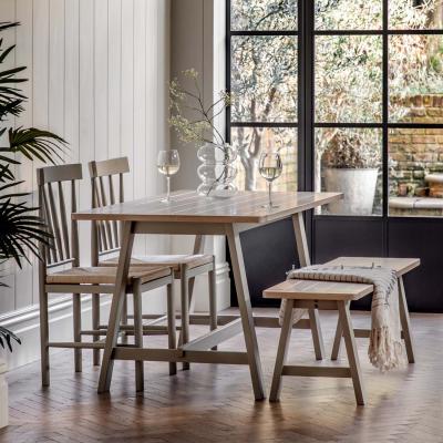Woods Furniture Harrogate Trestle Bench in Prairie