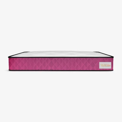 The Range Twinkle Sleep Kids Coil & Memory Foam Mattress, Pink Side - Pink / Small Double