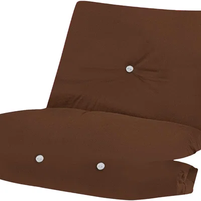 The Range 1 Seater Fibre Filled Futon Mattress  - Brown