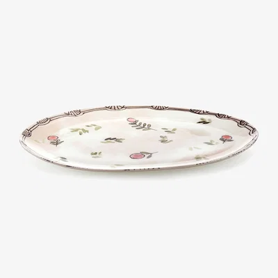 Amara Serax X Marni Mirtillo Nude Midnight Flowers Oval Plate - Large