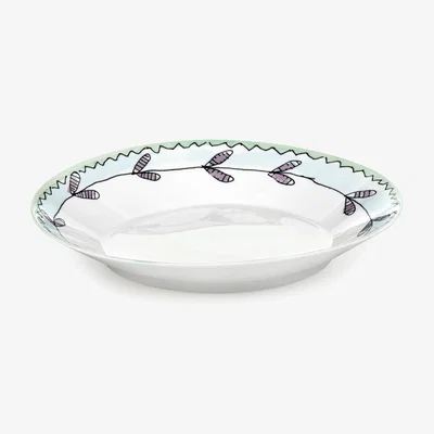 Amara Serax X Marni Blossom Milk Midnight Flowers Deep Plate - Set of 2