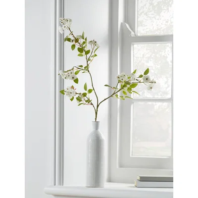 Cox and Cox Faux Rose Spray - Cream