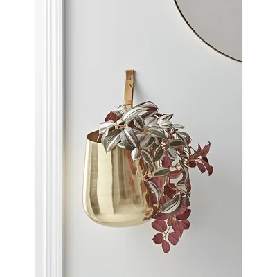 Cox and Cox Brass Hanging Planter