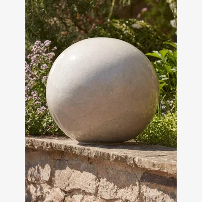 Cox and Cox White Glazed Orb - Large