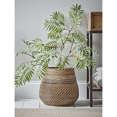 Cox and Cox Tapered Round Rattan Basket