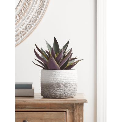 Cox and Cox NEW Woven Concrete Planter