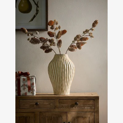 Cox and Cox Three Faux Pinecone Sprays