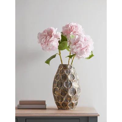 Cox and Cox Three Faux Hydrangea Stems - Pink