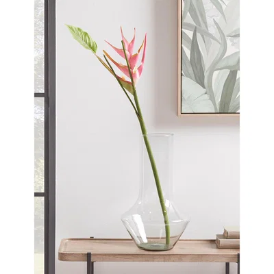 Cox and Cox NEW Faux Heliconia Stem - Pink
