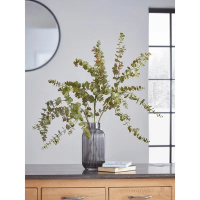 Cox and Cox NEW Three Faux Luxurious Eucalyptus Spray - Grey