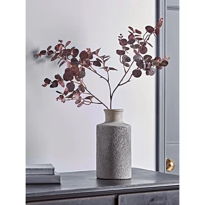 Cox and Cox Burgundy Faux Eucalyptus Branch