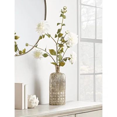 Cox and Cox NEW Faux White Dahlia Spray
