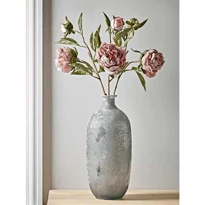 Cox and Cox Three Faux Peony Sprays - Soft Mauve