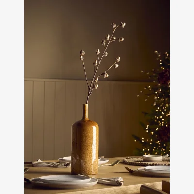 Cox and Cox Antiqued Gold Acorn Faux Stem