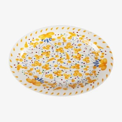 Casa by JJ Sunshine Daisy Oval Serving Plate
